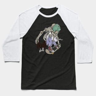 Skul Skateboard Style Art Baseball T-Shirt